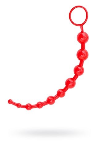 Шарики анальные цепочка 25 см красные