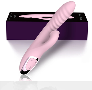 Вибромассажер Oral Stimulator, силикон, розовый, 21 СМ