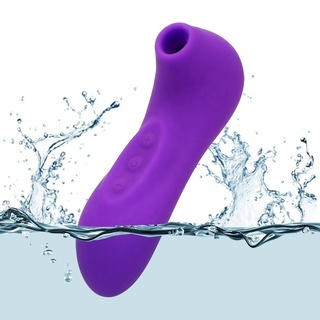 Вакуумный водонепроницаемый стимулятор клитора, фиолетовый, силикон