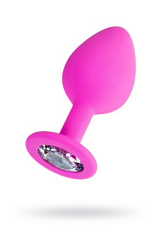 Анальная втулка ToDo by Toyfa Brilliant, водонепроницаемая, силикон, розовая, 8 см, Ø 3 см