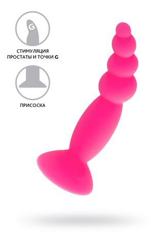 Анальая втулка A-Toys by TOYFA Hild, силикон, розовый, 11 см