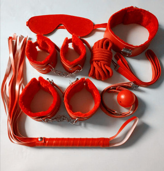 БДСМ набор из 8 предметов, красный
