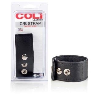Эрекционное кольцо-утяжка Colt - Leather C/B Strap Double Wide