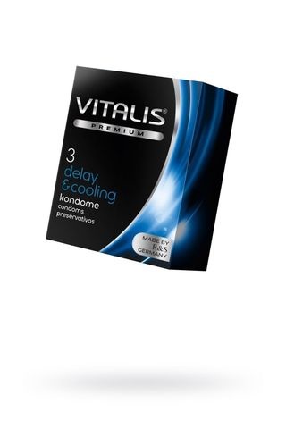 Презервативы  ''VITALIS'' №3 (ширина 53mm)	 с охлождающим эффектом