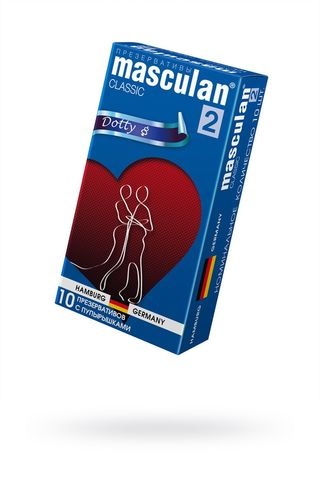 Презервативы Masculan Classic 2, 10 шт. С пупырышками (Dotty) ШТ