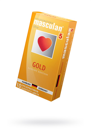 Презервативы Masculan 4 Ultra , 10шт Золотого цвета ШТ