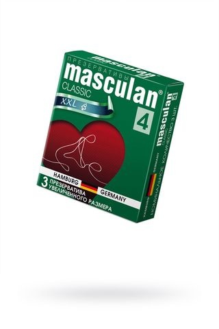 Презервативы Masculan Classic 4, 3 шт. Увеличенного размера (XXL) ШТ