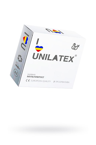 Презервативы Unilatex Multifrutis №3 ароматизированные , цветные-ШТ