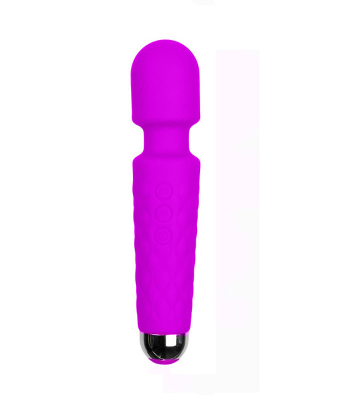 Мощный перезаряжаемый силиконовый массажер Super Powerful Massage Wand (фиолетовый)